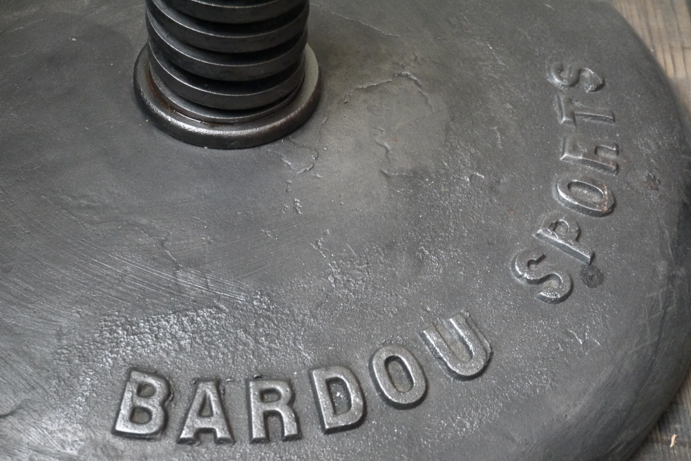 ancien puching ball boxe ballon cuir Bardou sports Paris – Image 6