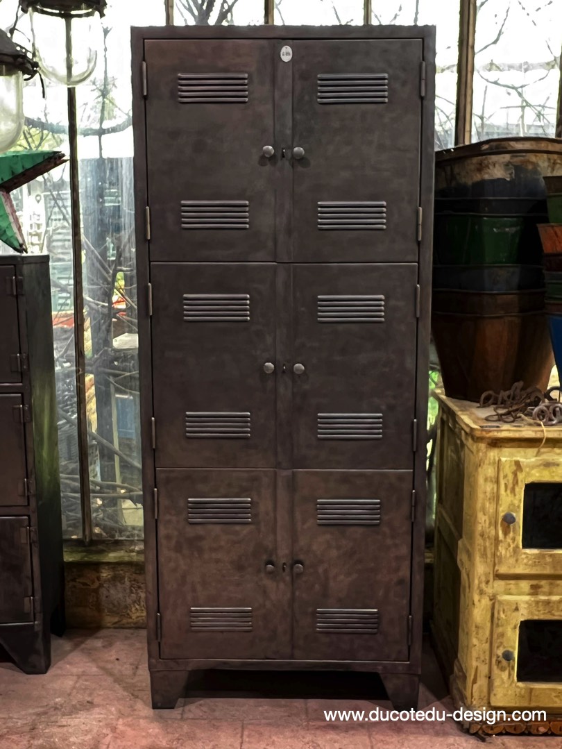 vestiaire grande armoire atelier rangement en 3 parties – Image 2