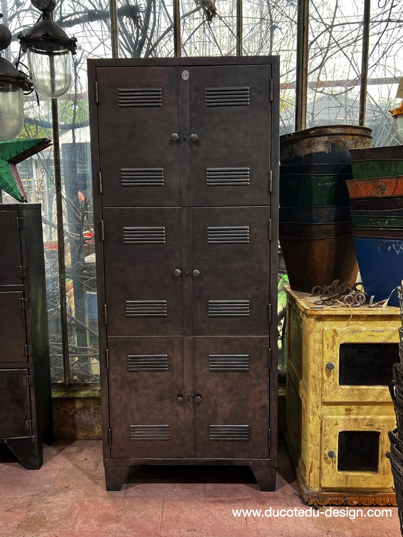 vestiaire grande armoire atelier rangement en 3 parties – Image 3