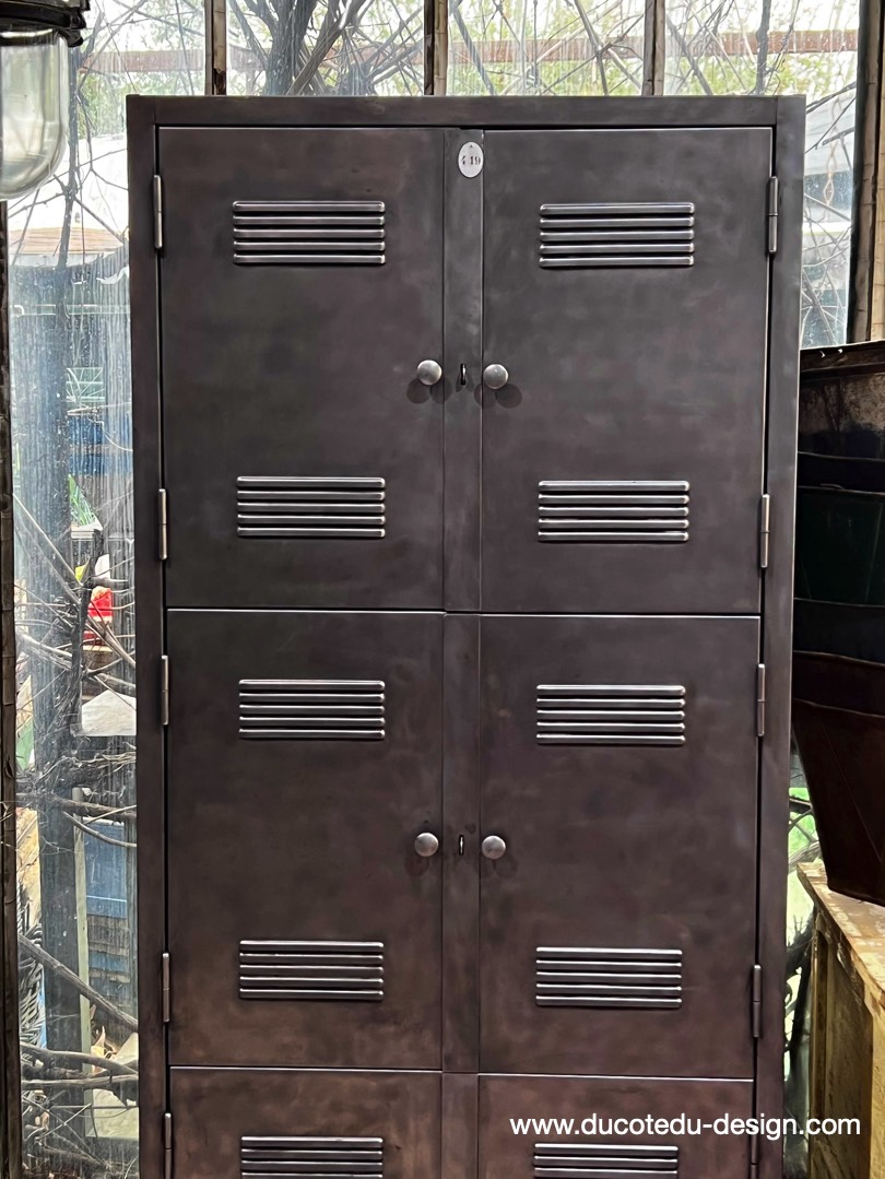 vestiaire grande armoire atelier rangement en 3 parties – Image 4