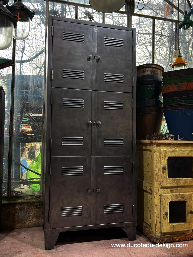 vestiaire grande armoire atelier rangement en 3 parties – Image 5