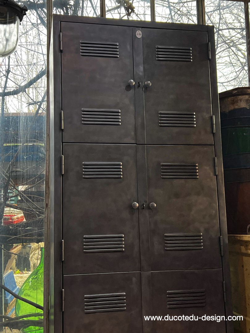 vestiaire grande armoire atelier rangement en 3 parties – Image 6