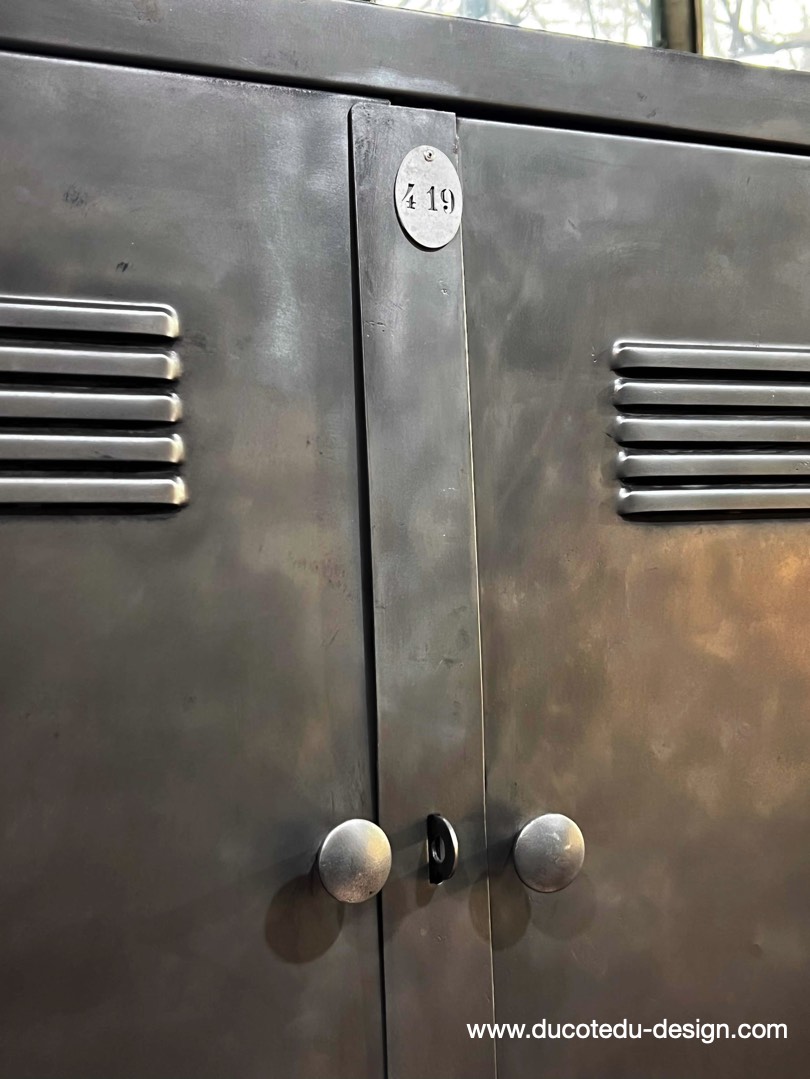 vestiaire grande armoire atelier rangement en 3 parties – Image 7