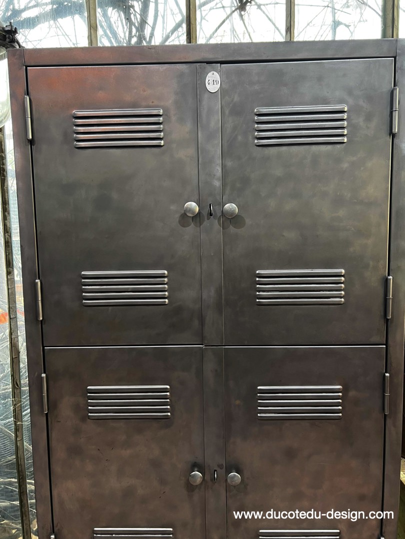 vestiaire grande armoire atelier rangement en 3 parties – Image 9