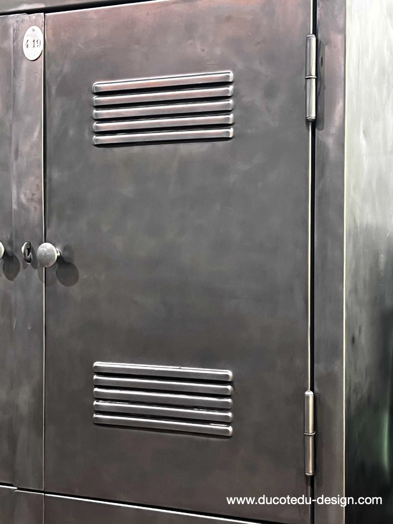 vestiaire grande armoire atelier rangement en 3 parties – Image 12