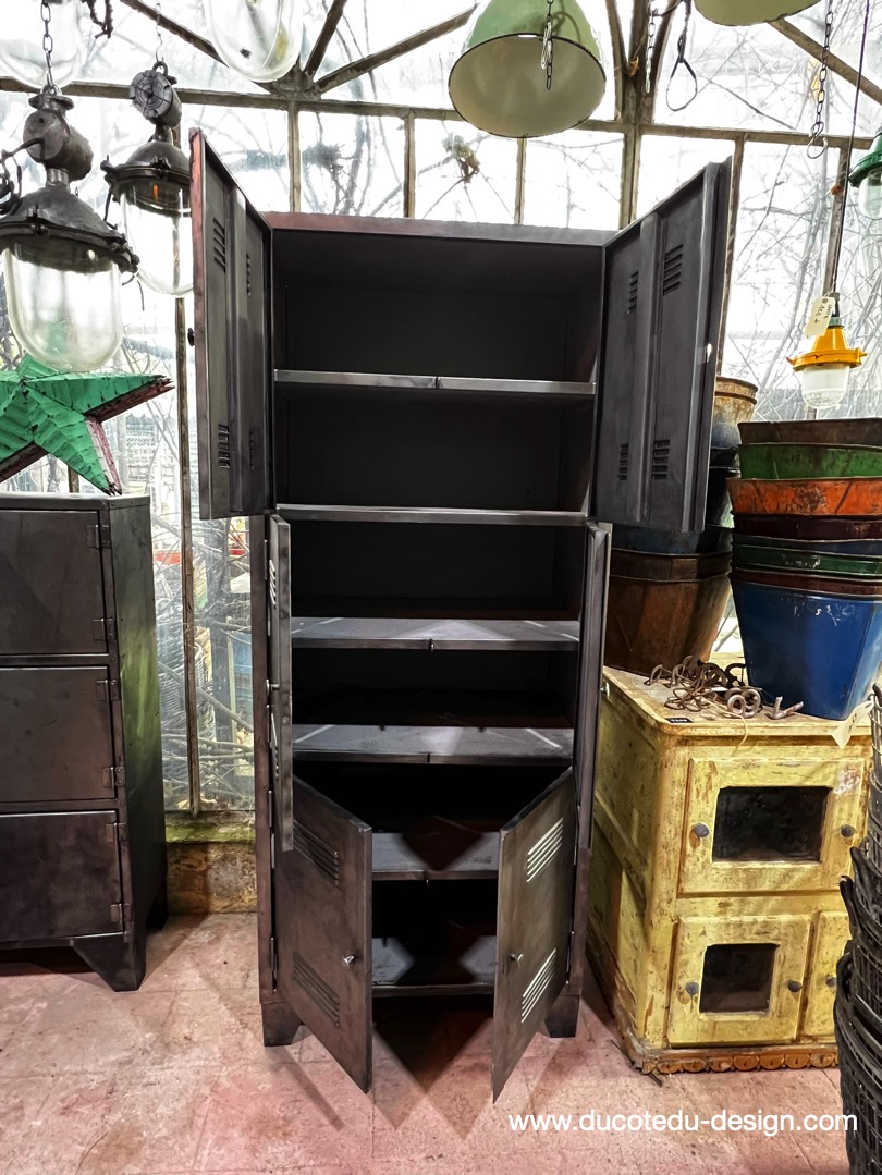 vestiaire grande armoire atelier rangement en 3 parties – Image 13