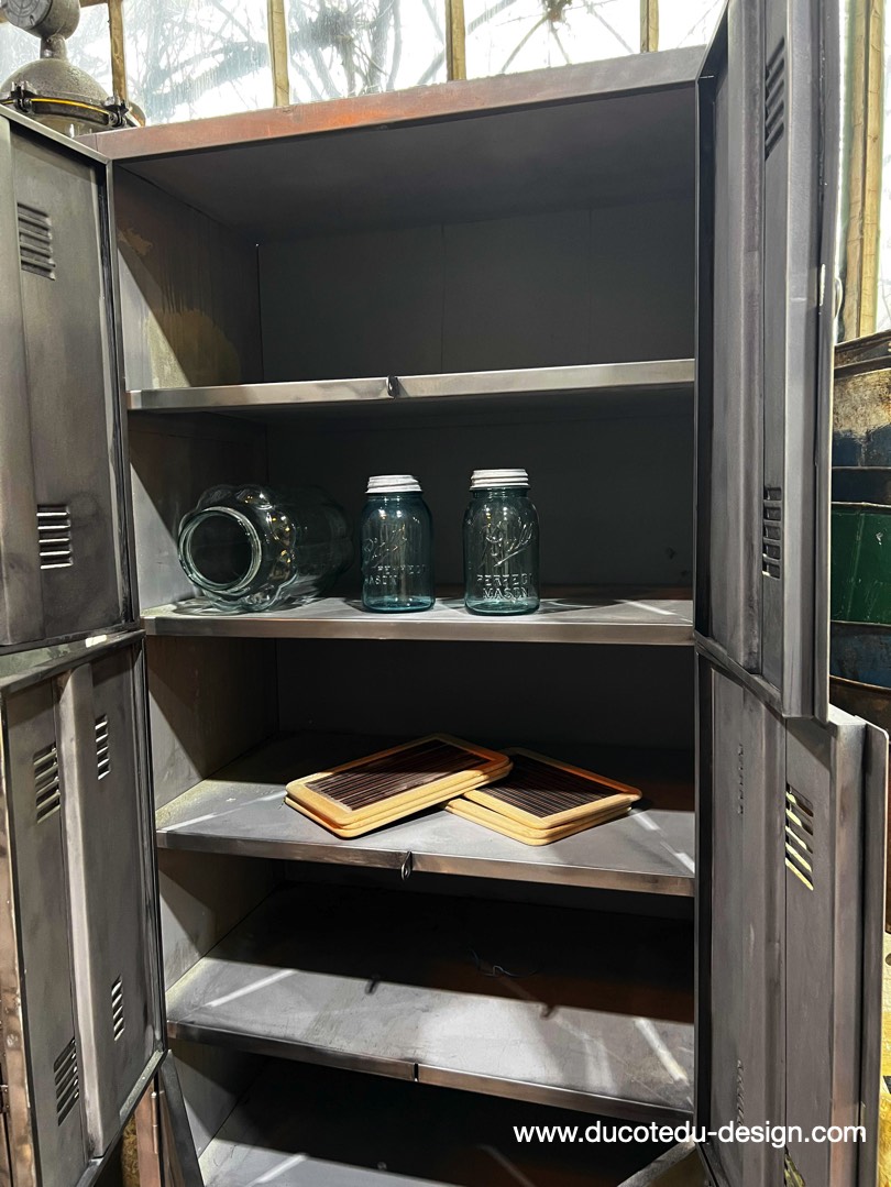 vestiaire grande armoire atelier rangement en 3 parties – Image 14