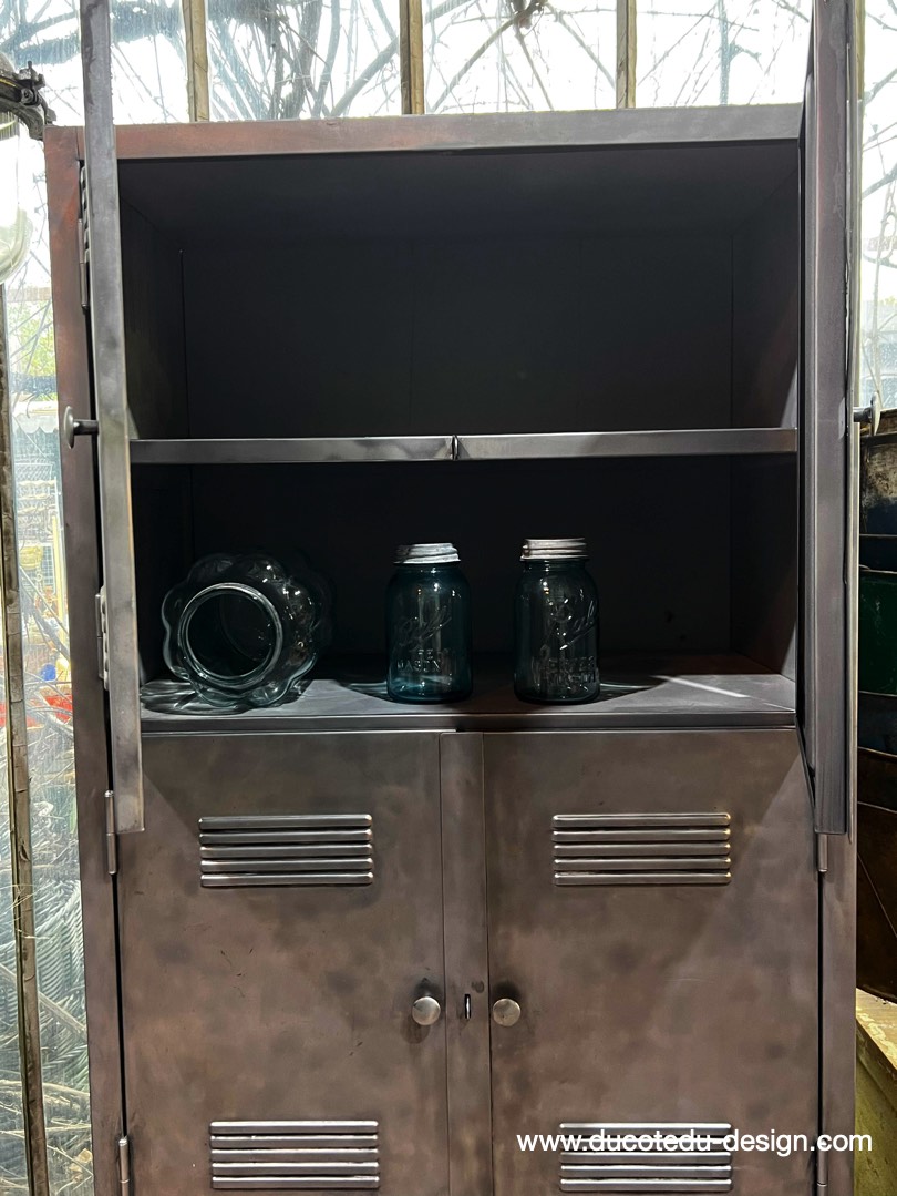 vestiaire grande armoire atelier rangement en 3 parties – Image 16