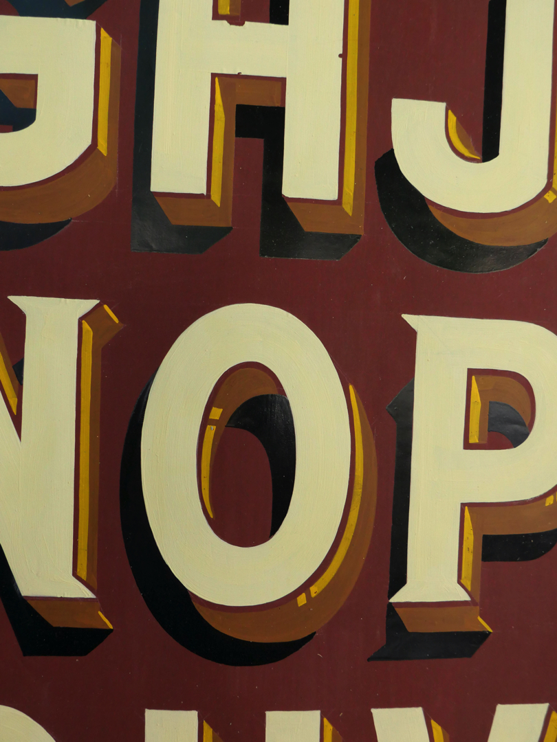 ancien abecedaire affiche de presentation peintre en lettres – Image 8