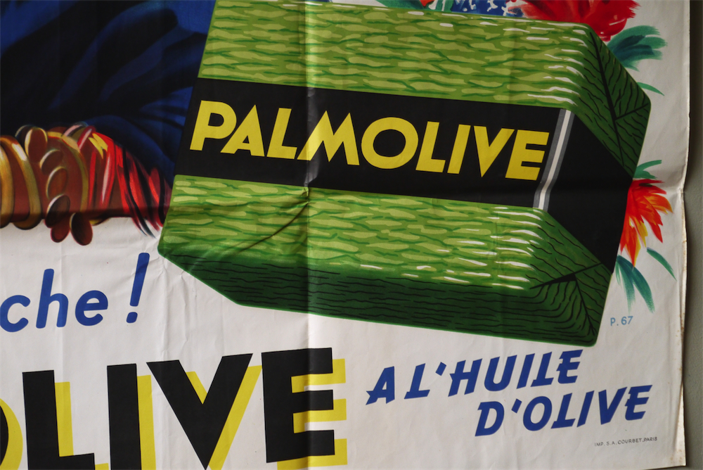 grande affiche publicitaire savon Palmolive des années 30 – Image 7