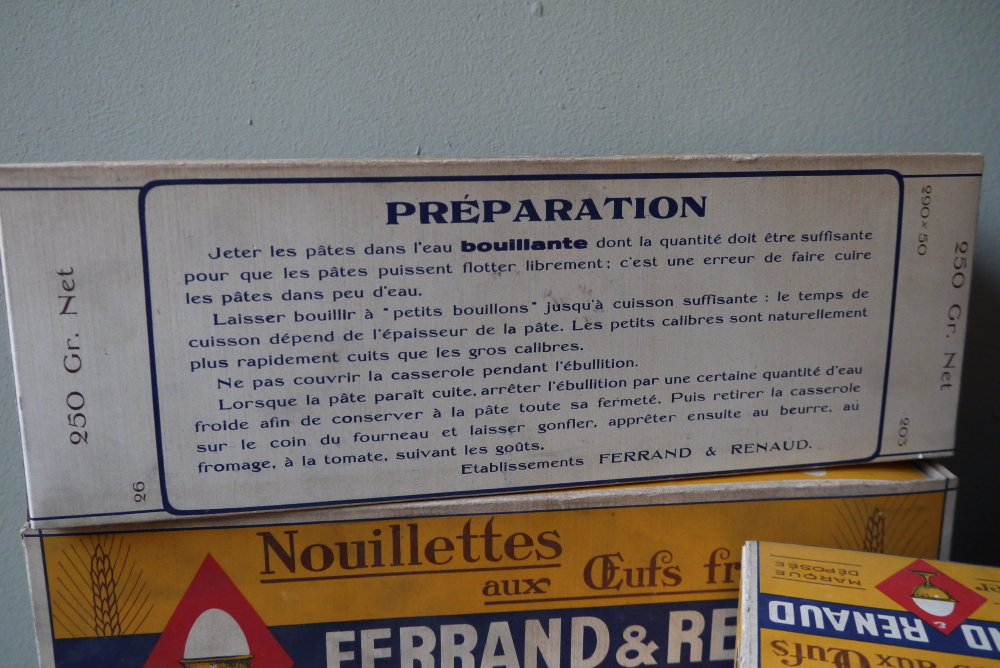 1 ancienne boite d'epicerie en carton pour les pates ferrand & Renaud – Image 8