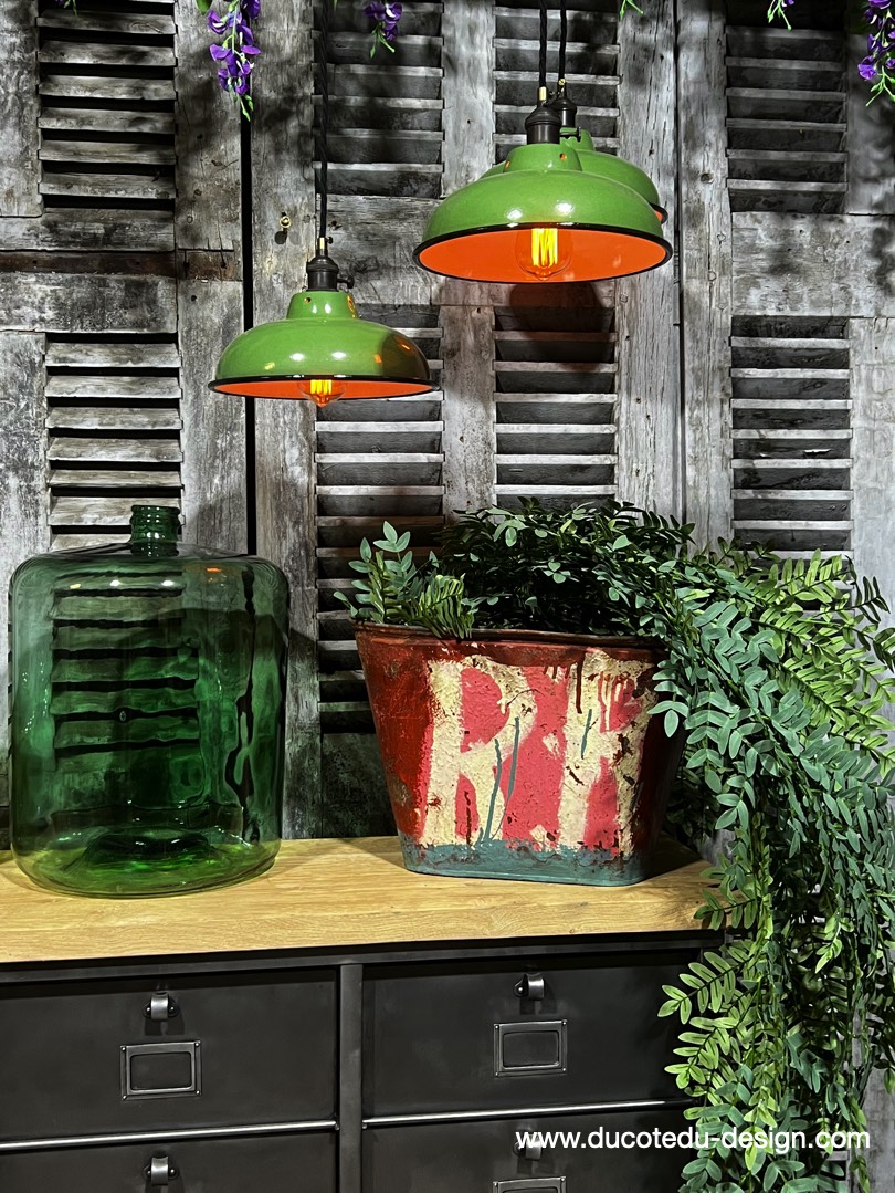 caisse de vendanges en metal patine d'origine – Image 9