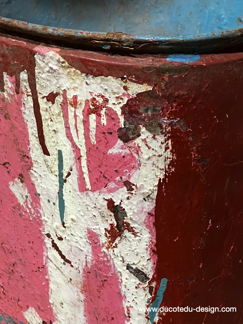 caisse de vendanges en metal patine d'origine – Image 6