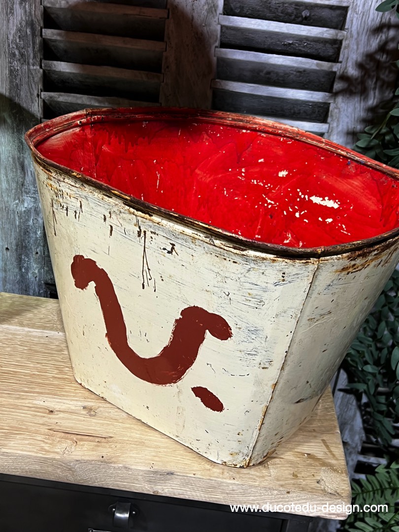 Vecchia scatola di metallo con patina originale - Image 5