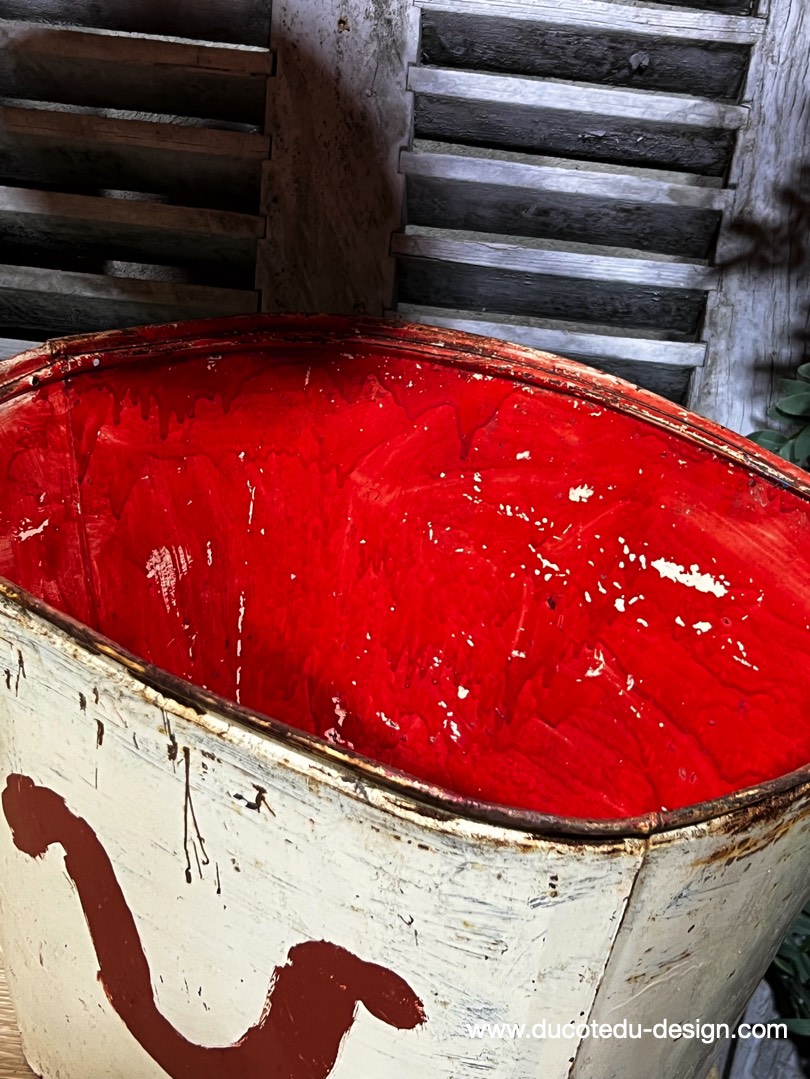 Vecchia scatola di metallo con patina originale - Image 6