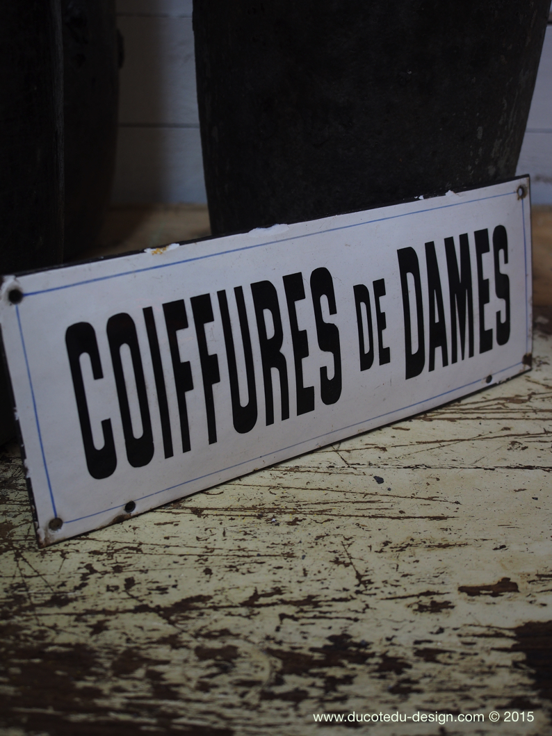 Ancienne enseigne metal coiffeur – Image 5