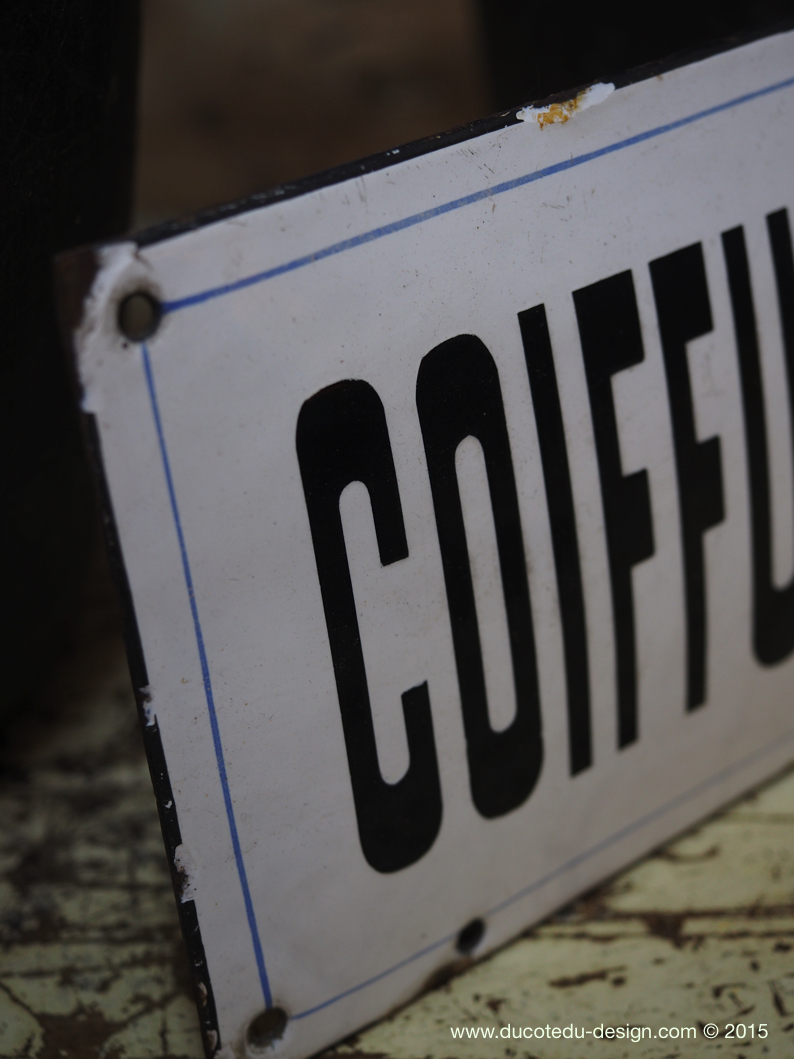 Ancienne enseigne metal coiffeur – Image 6