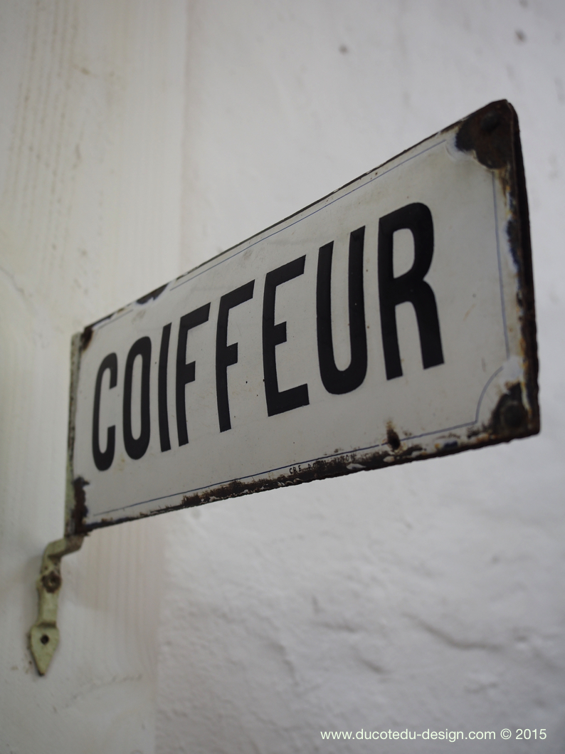 Ancienne enseigne metal coiffeur – Image 8