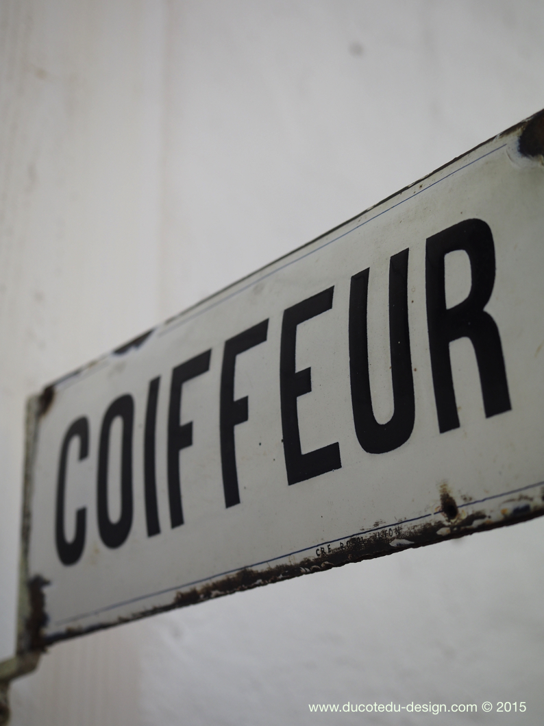 Ancienne enseigne metal coiffeur – Image 9