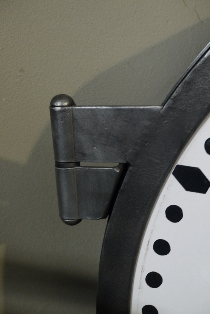 ancienne grande horloge de gare Brillié cadran emallé – Image 8