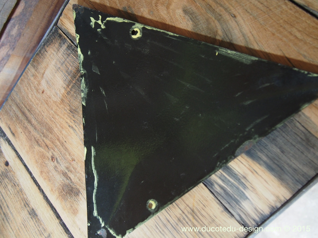 Ancienne plaque emaillée d'usine danger – Image 5