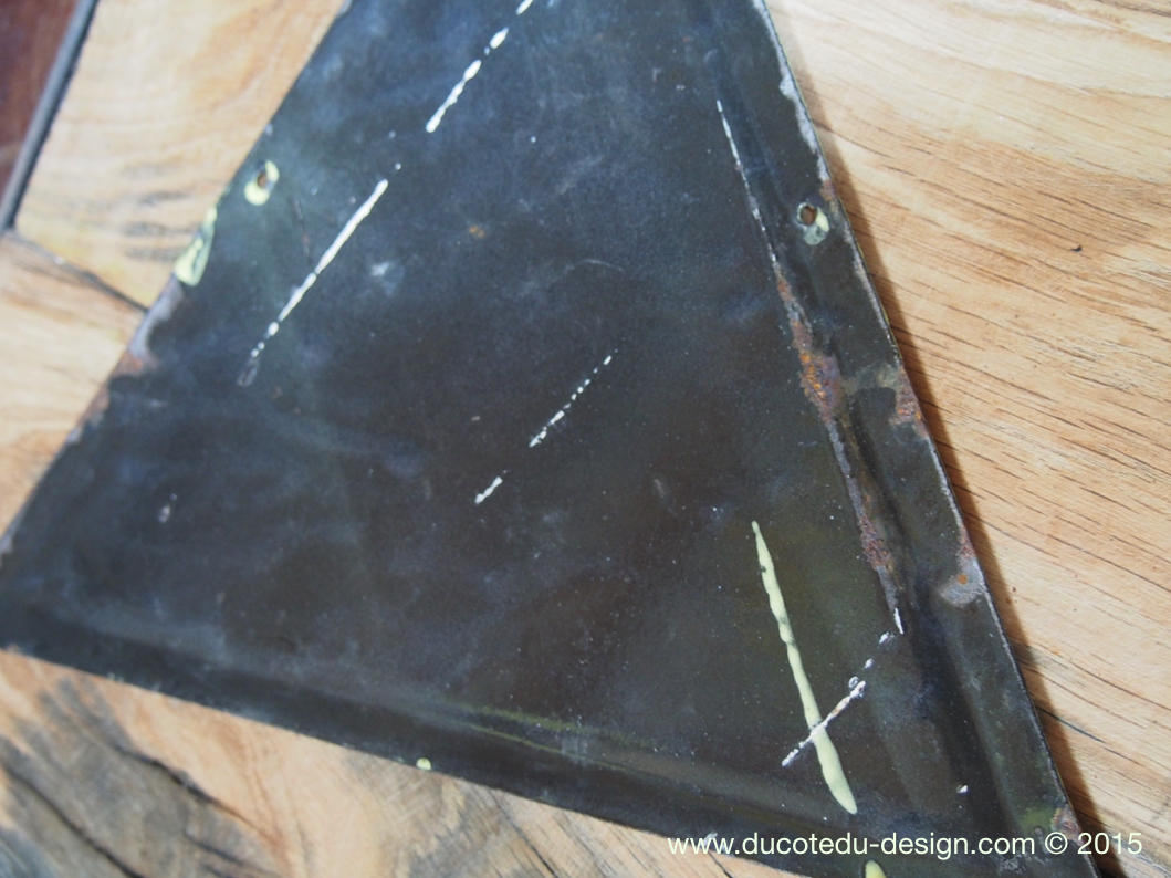 Ancienne plaque emaillée d'usine danger – Image 5