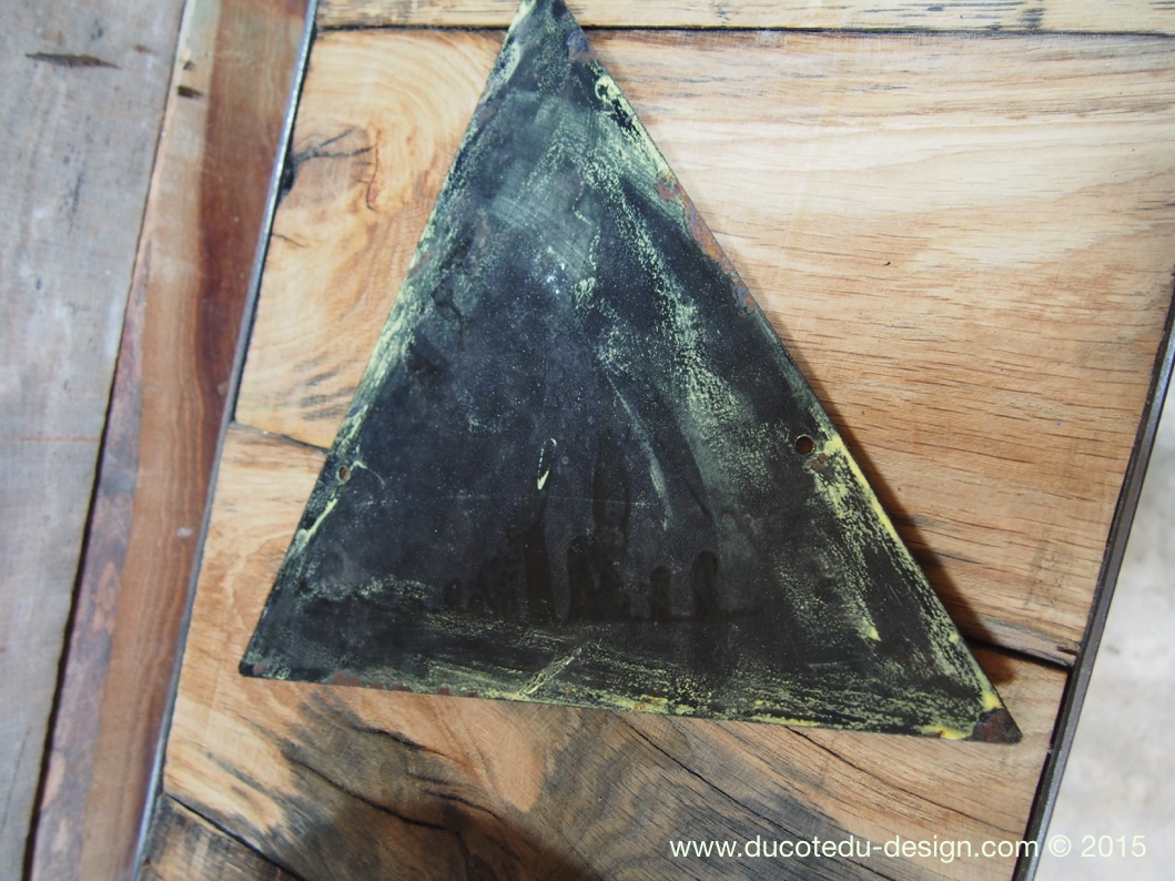 Ancienne plaque emaillée d'usine danger – Image 5