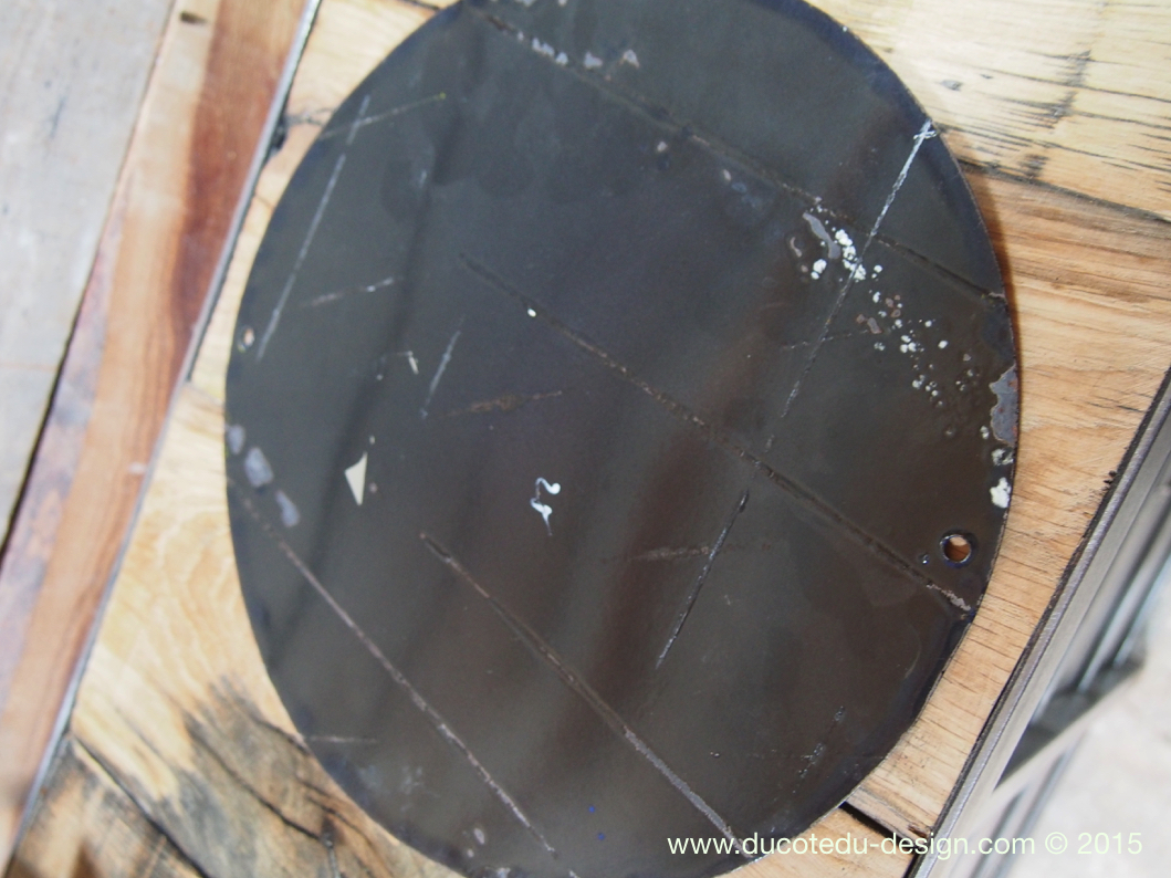 Ancienne grande plaque emaillée d'usine danger – Image 6