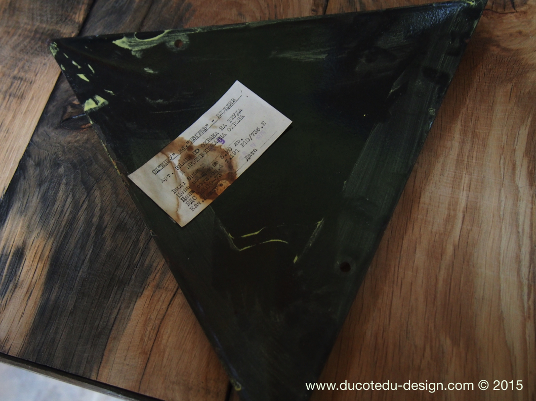 Ancienne plaque emaillée d'usine danger – Image 5