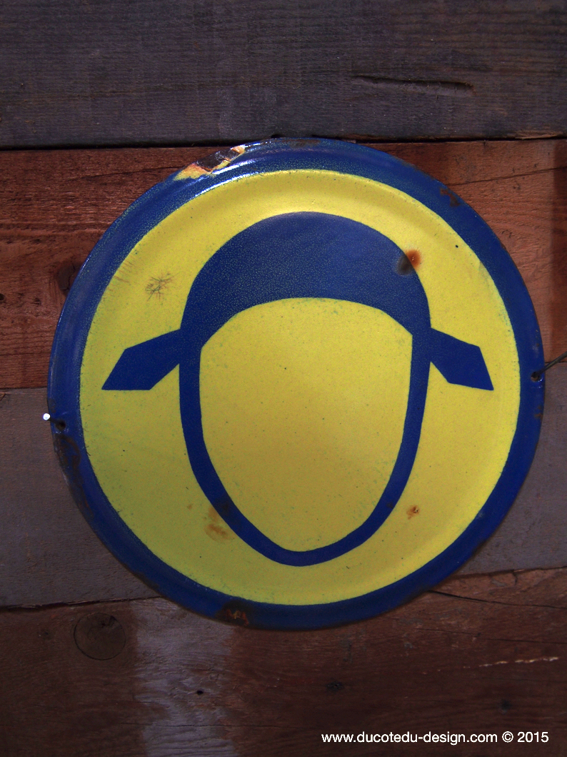 Ancienne plaque emaillée d'usine danger – Image 4