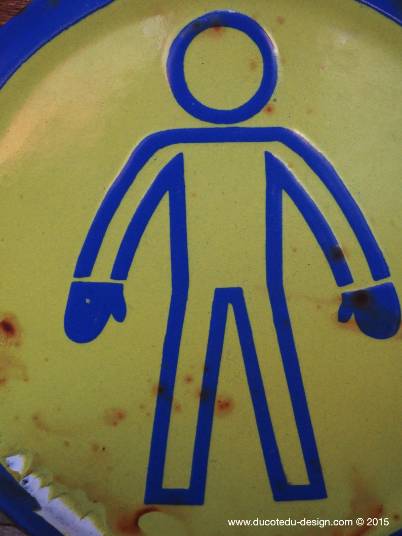 Ancienne plaque emaillée d'usine danger – Image 3