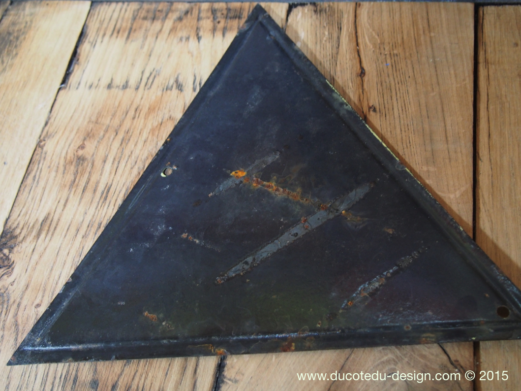 Ancienne plaque emaillée d'usine danger – Image 5