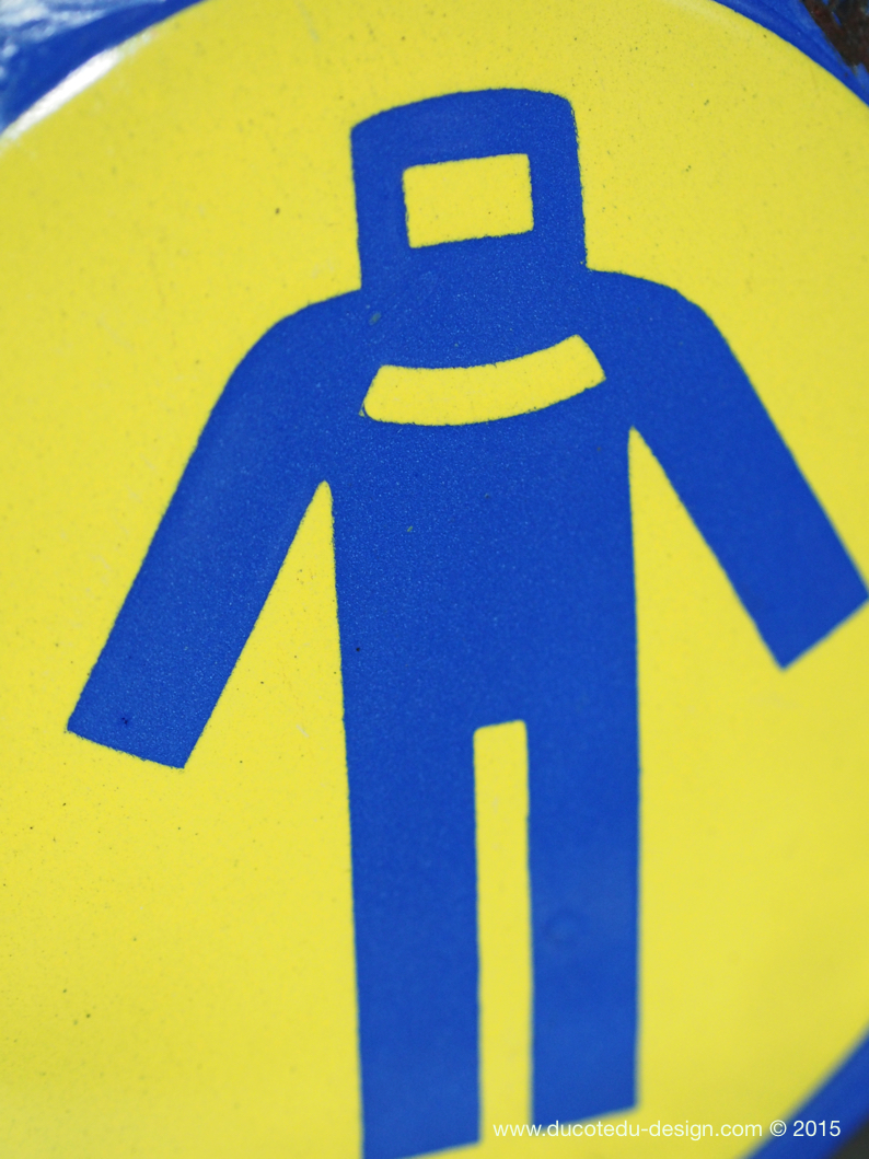 Ancienne plaque emaillée d'usine danger – Image 4