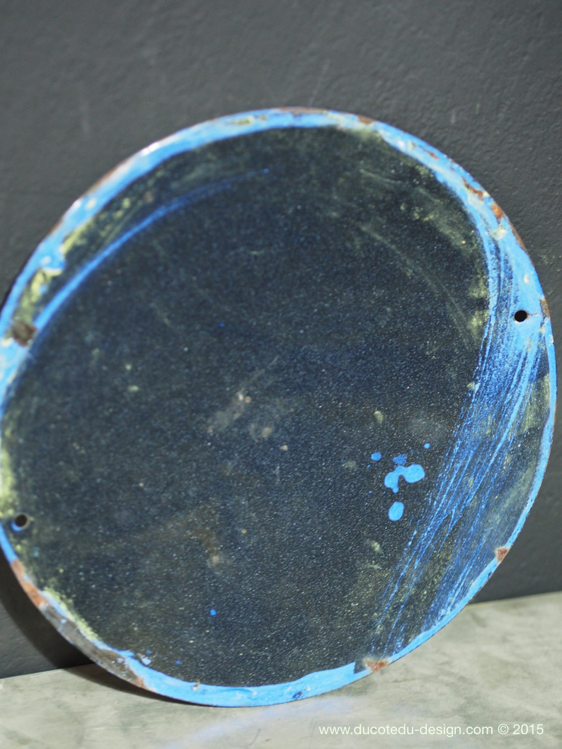 Ancienne plaque emaillée d'usine danger – Image 5