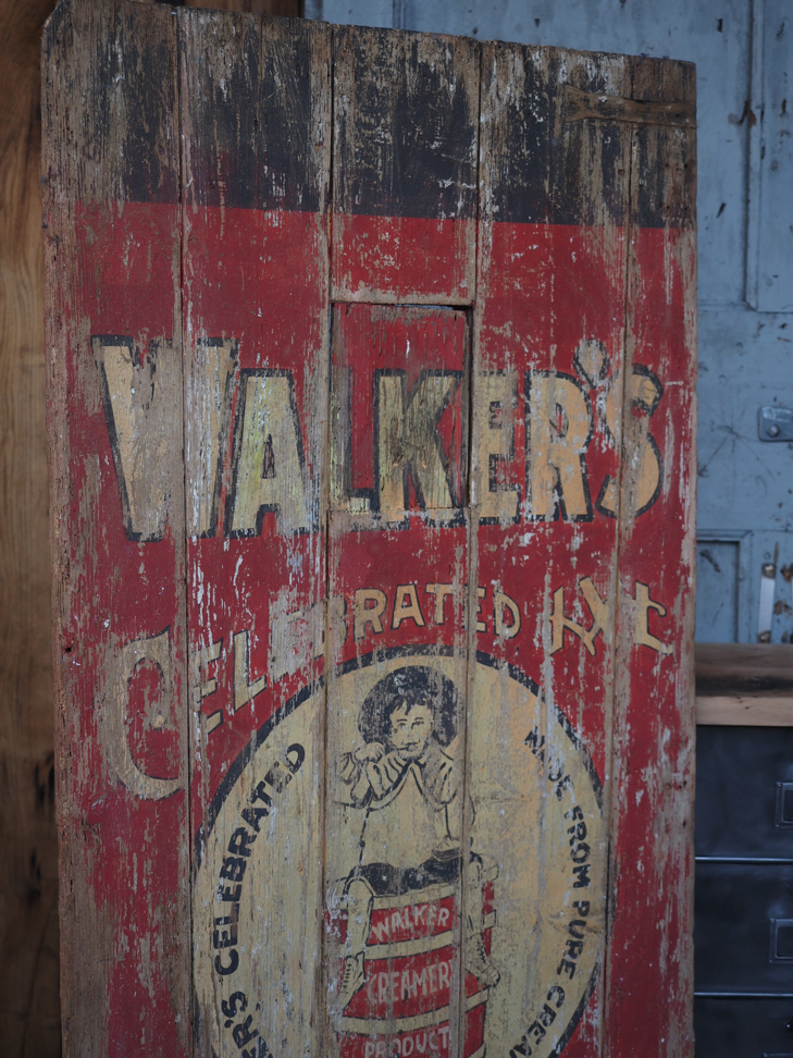 enseigne ancienne porte bois americaine ice cream – Image 4