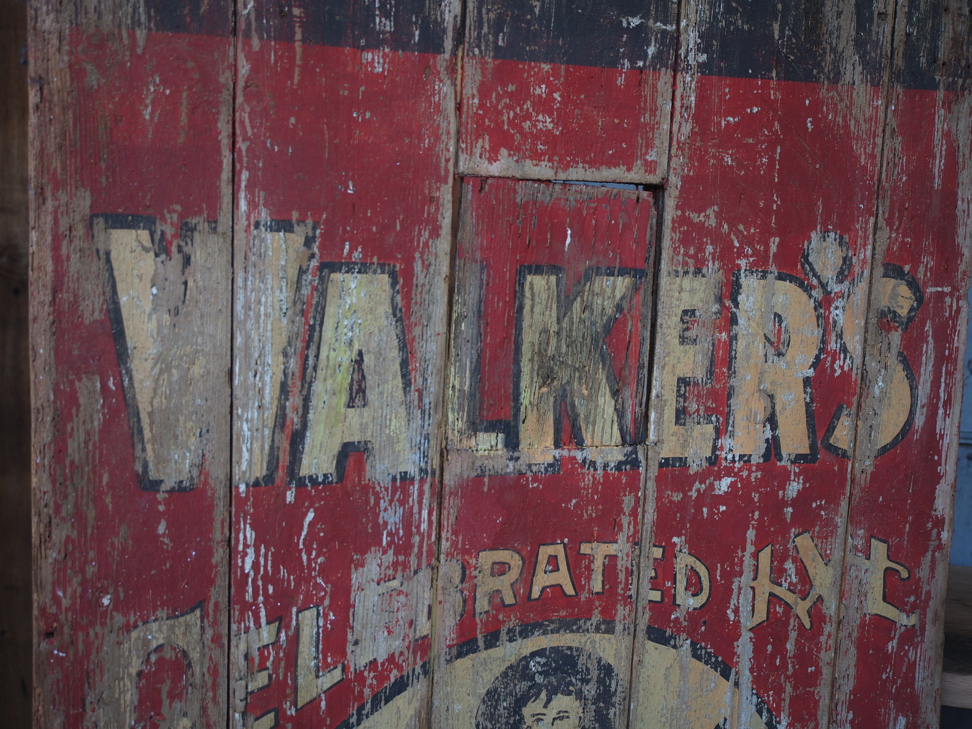 enseigne ancienne porte bois americaine ice cream – Image 6