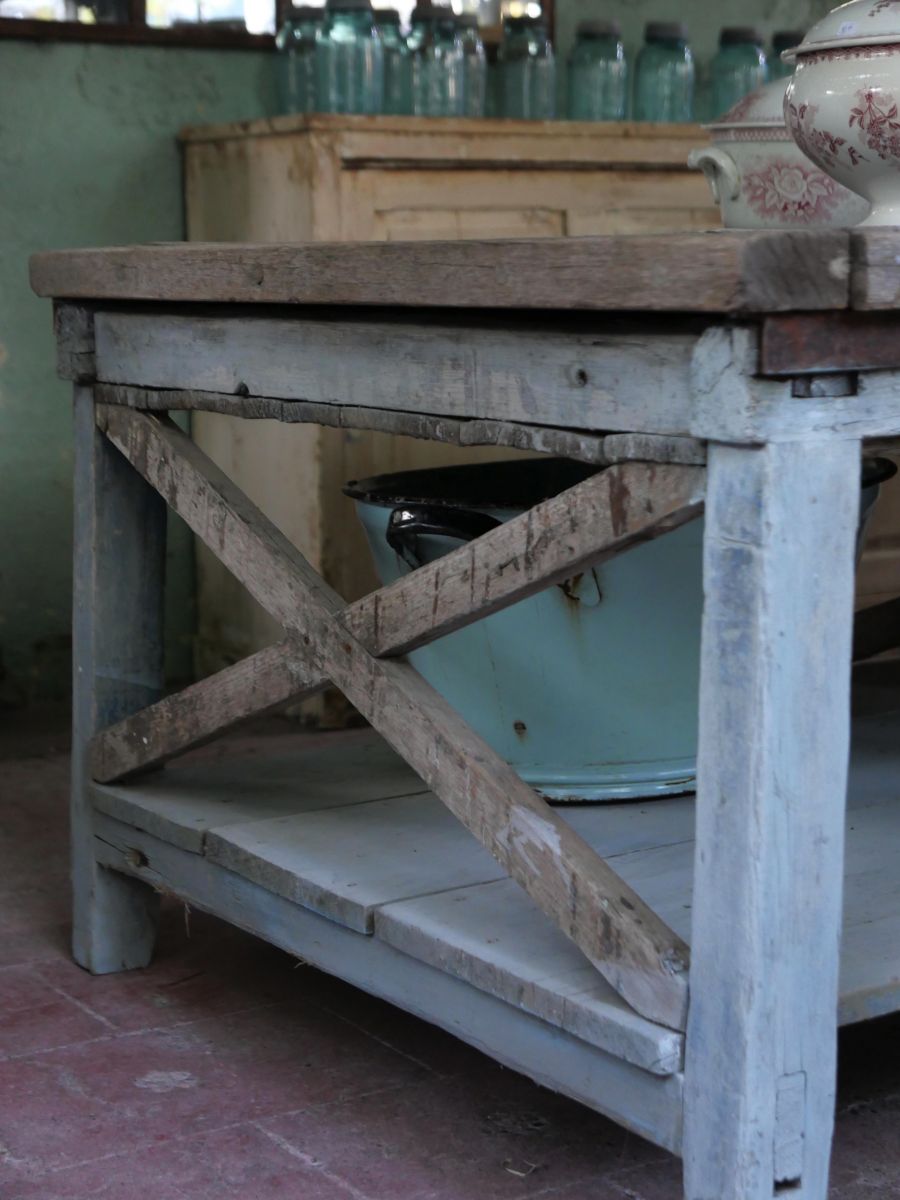 tres grande table basse etabli industriel – Image 6