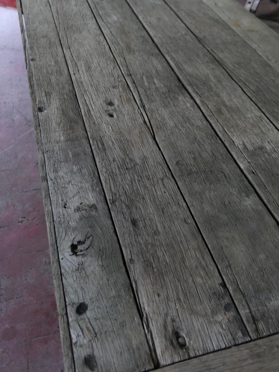 tres grande table basse etabli industriel – Image 9