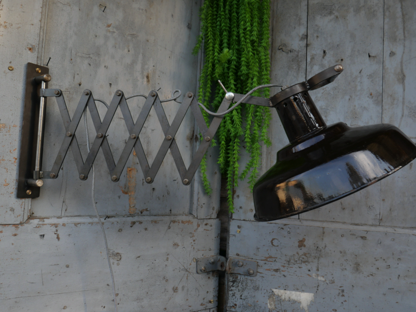 applique lampe accordéon industrielle Russe chocolat – Image 3