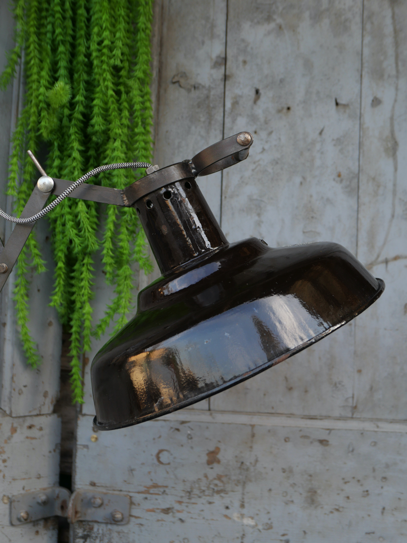 applique lampe accordéon industrielle Russe chocolat – Image 4