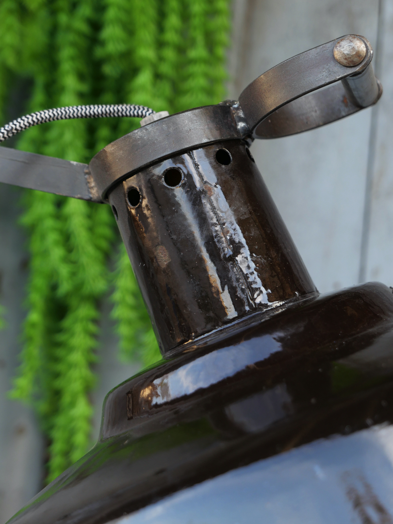 applique lampe accordéon industrielle Russe chocolat – Image 5