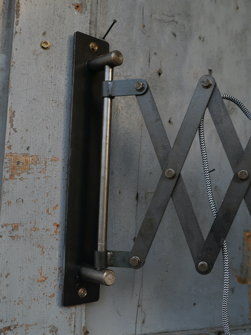 applique lampe accordéon industrielle Russe chocolat – Image 9