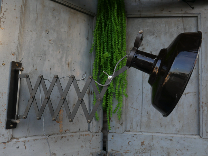 applique lampe accordéon industrielle Russe chocolat – Image 10