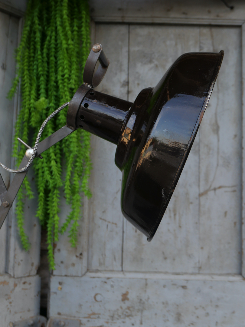 applique lampe accordéon industrielle Russe chocolat – Image 11