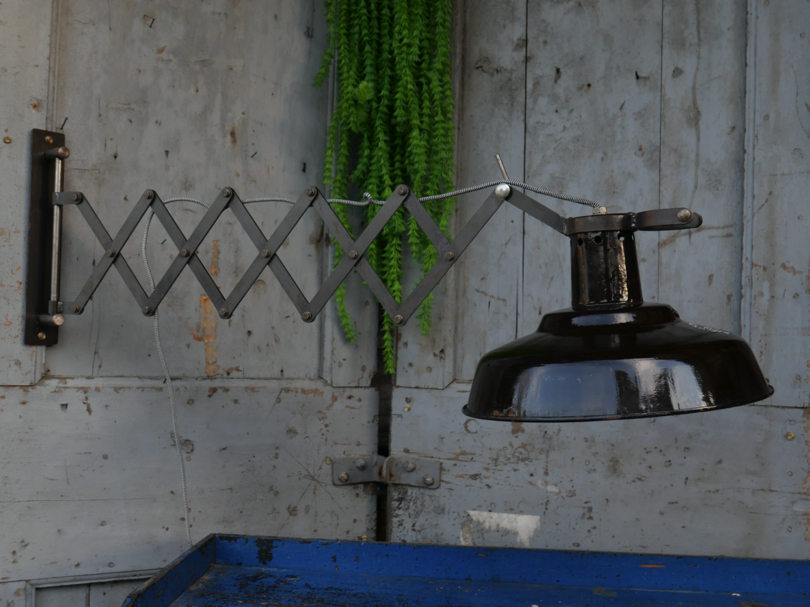 applique lampe accordéon industrielle Russe chocolat – Image 13