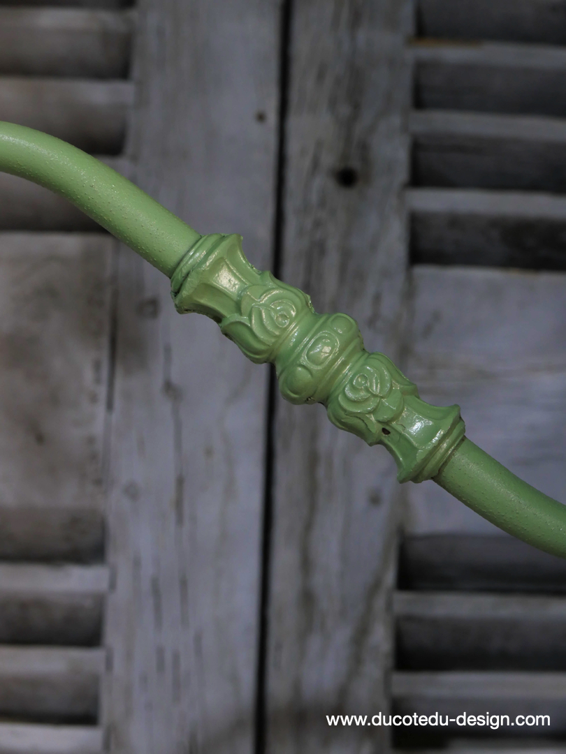 applique Lampe murale de cour, col de cygne exterieur vert abat jour vert – Image 7