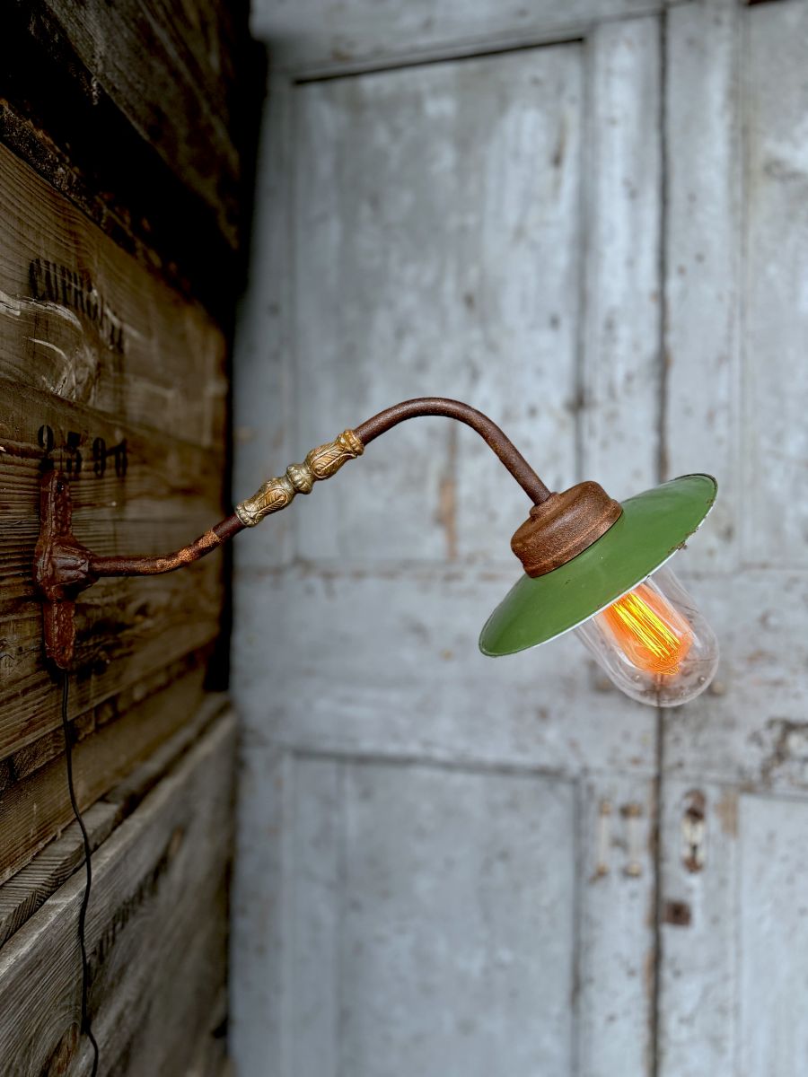 applique potence Lampe de cour, col de cygne exterieur angle droit n°3 – Image 4