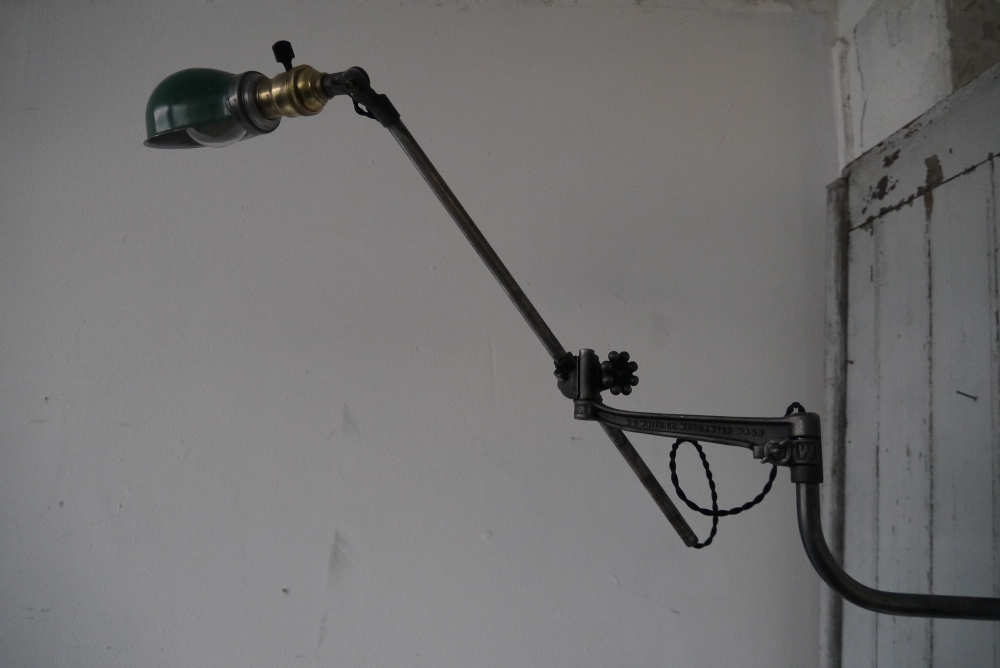 Rare Lampe O.C. White Industrielle fixation murale applique dans son jus la lampe de reference a new york dans les loft – Image 13