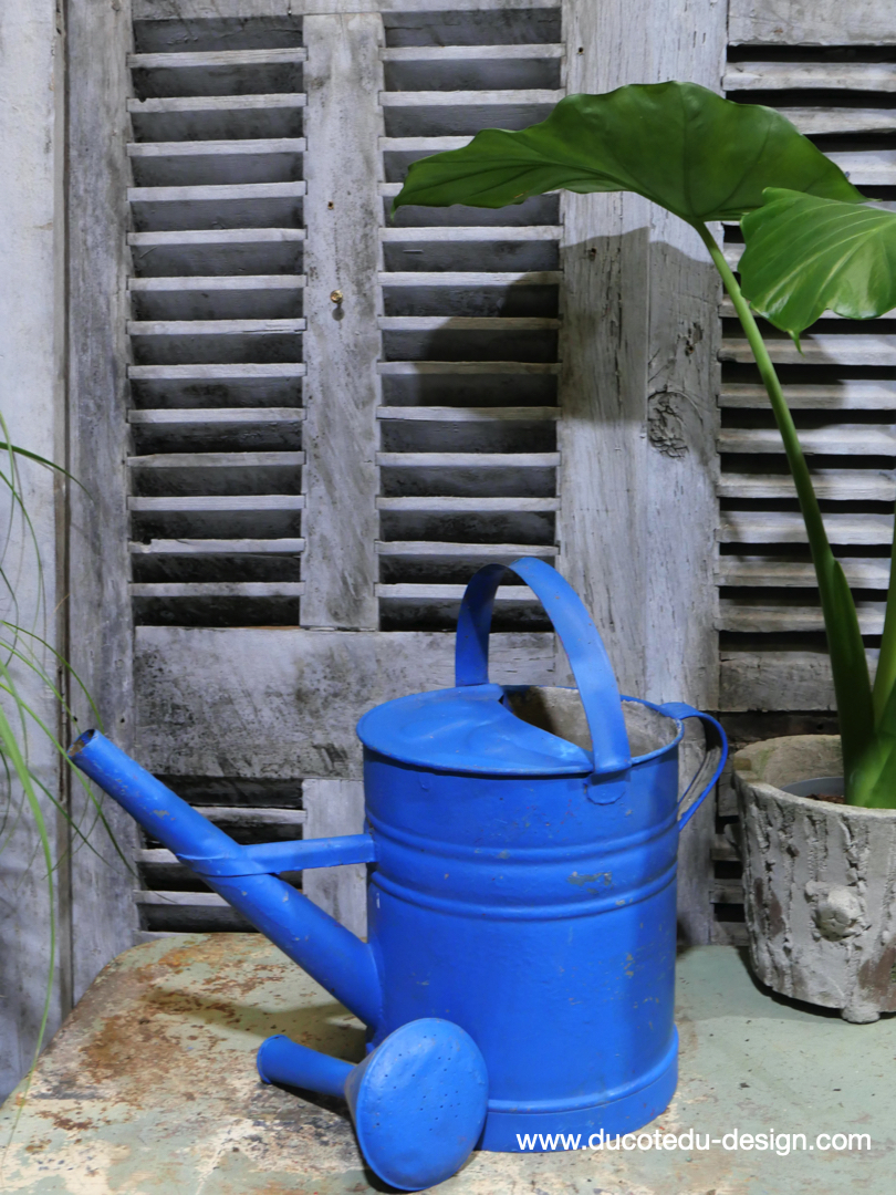 Arrosoir en zinc bleu – Image 5