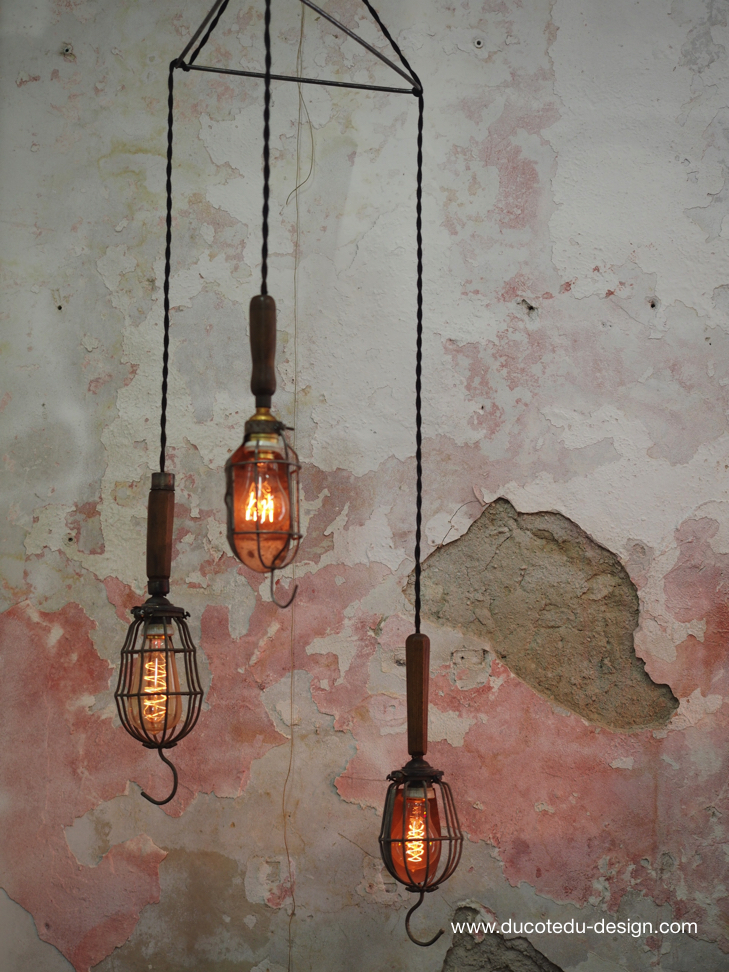 lustre de 3 baladeuse industrielle des USA equipant les caves de new York – Image 15